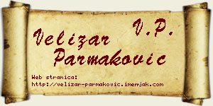 Velizar Parmaković vizit kartica
